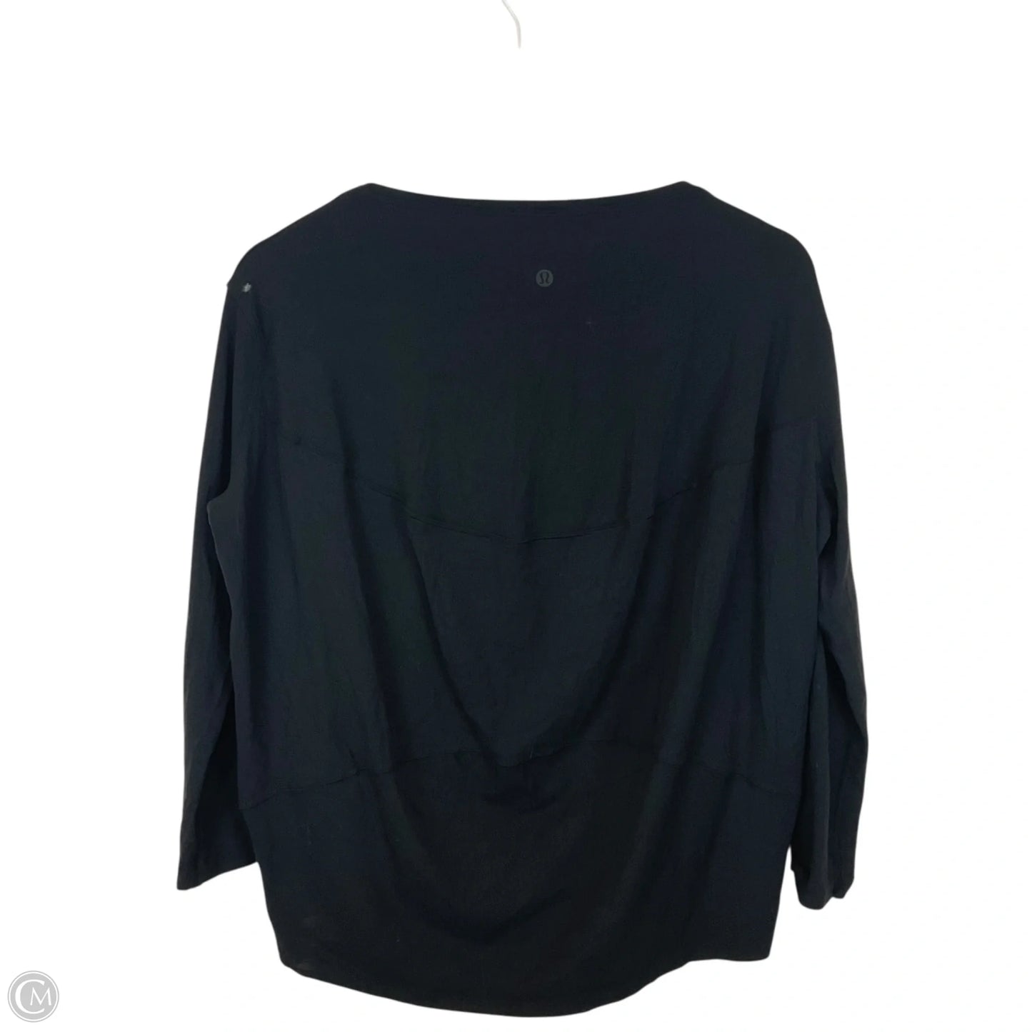 Athletic Top Long Sleeve Crewneck By Lululemon In Black, Size: 4
