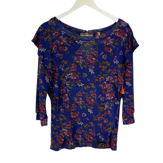 Top Long Sleeve By Free People In Blue, Size: M