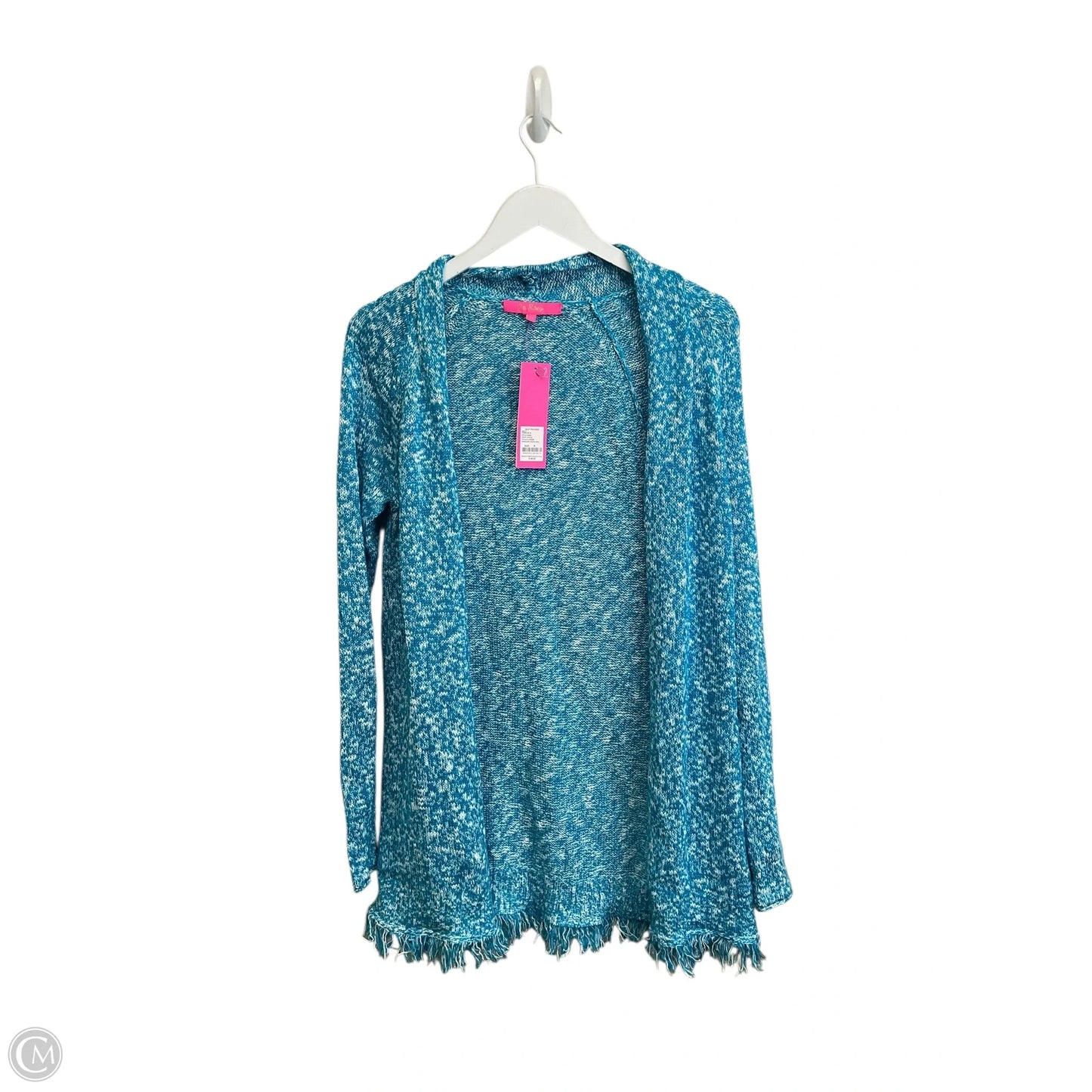 Sweater Cardigan Designer By Lilly Pulitzer In Blue, Size: M