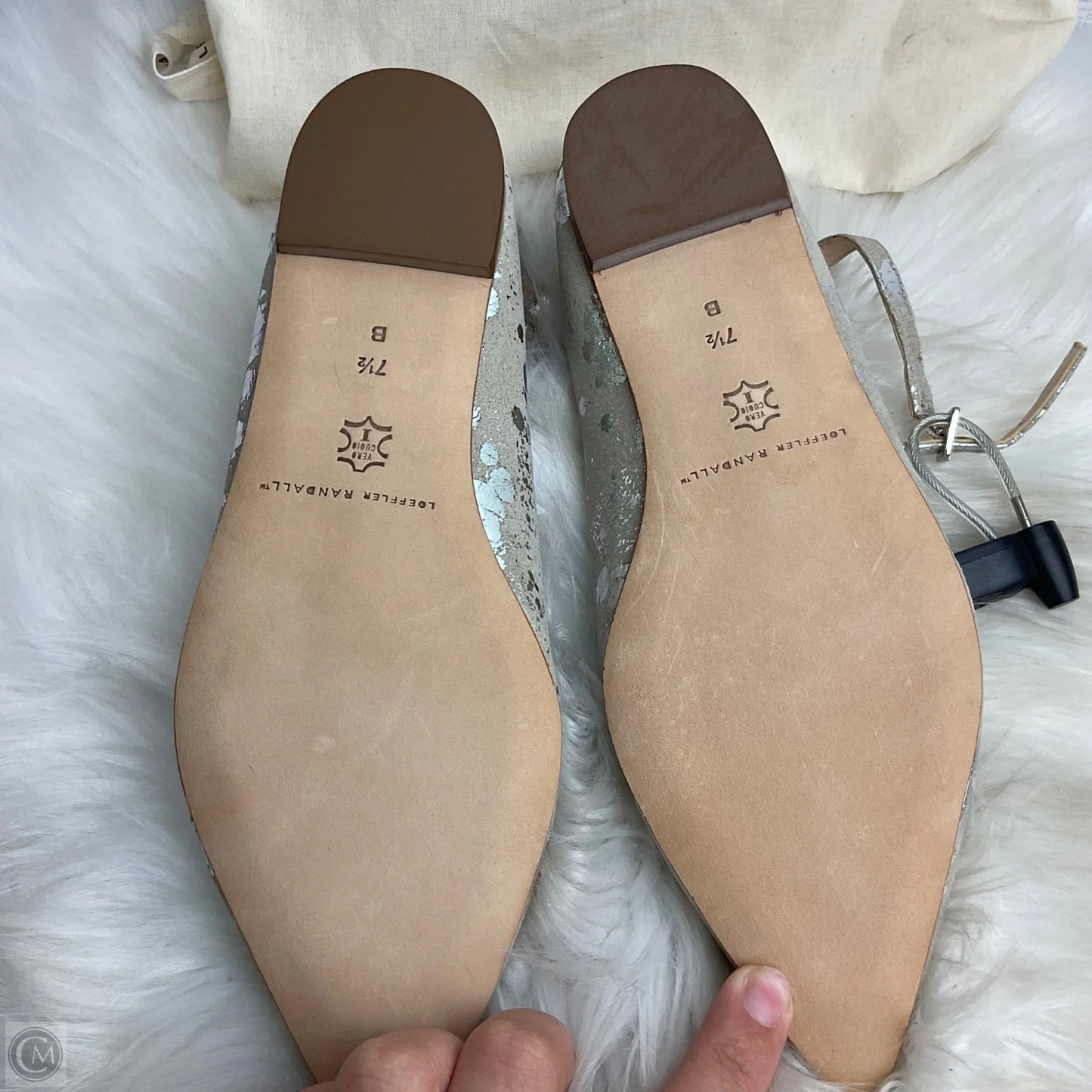 Shoes Flats By Loeffler Randall In Silver, Size: 7.5