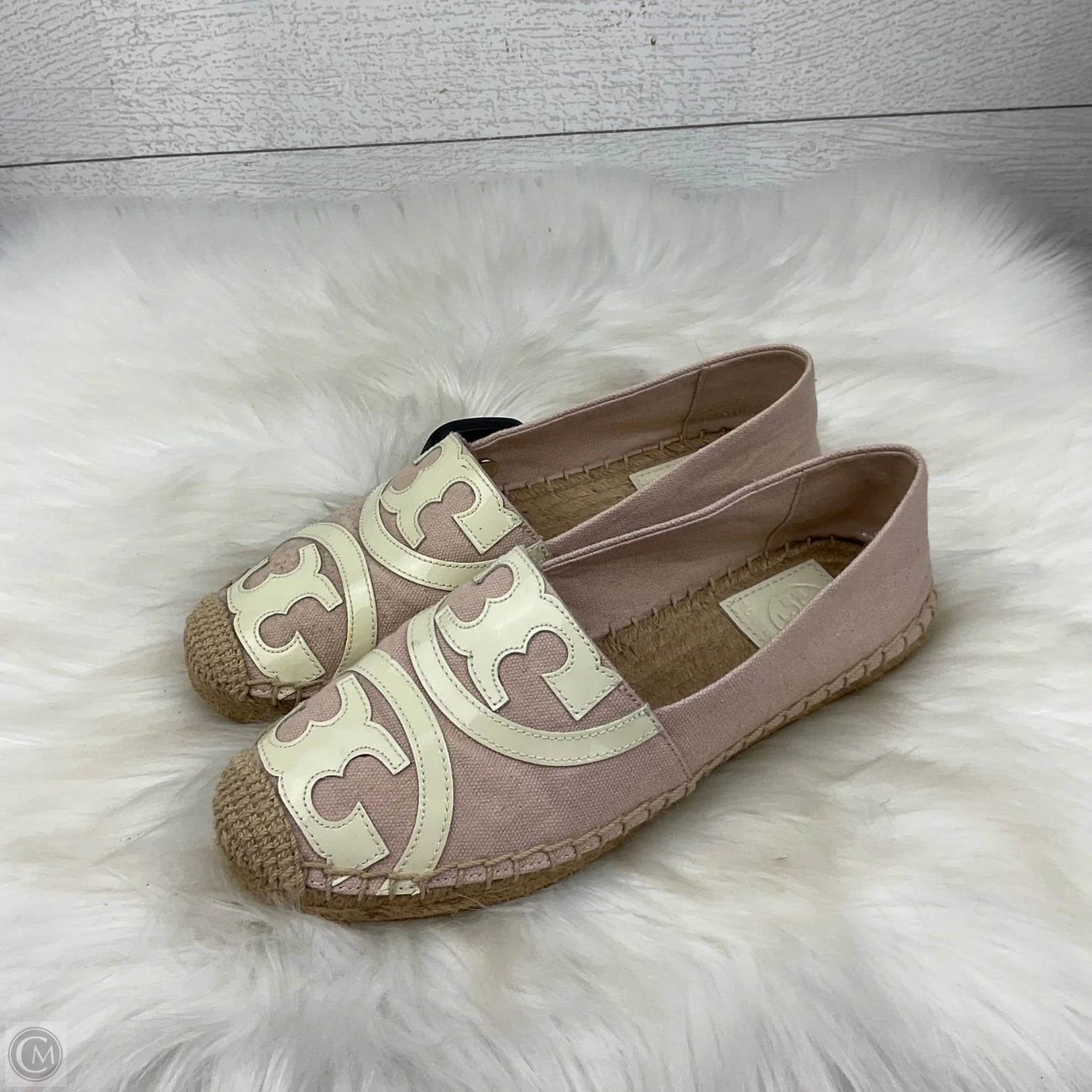 Shoes Designer By Tory Burch In Pink & White, Size: 6