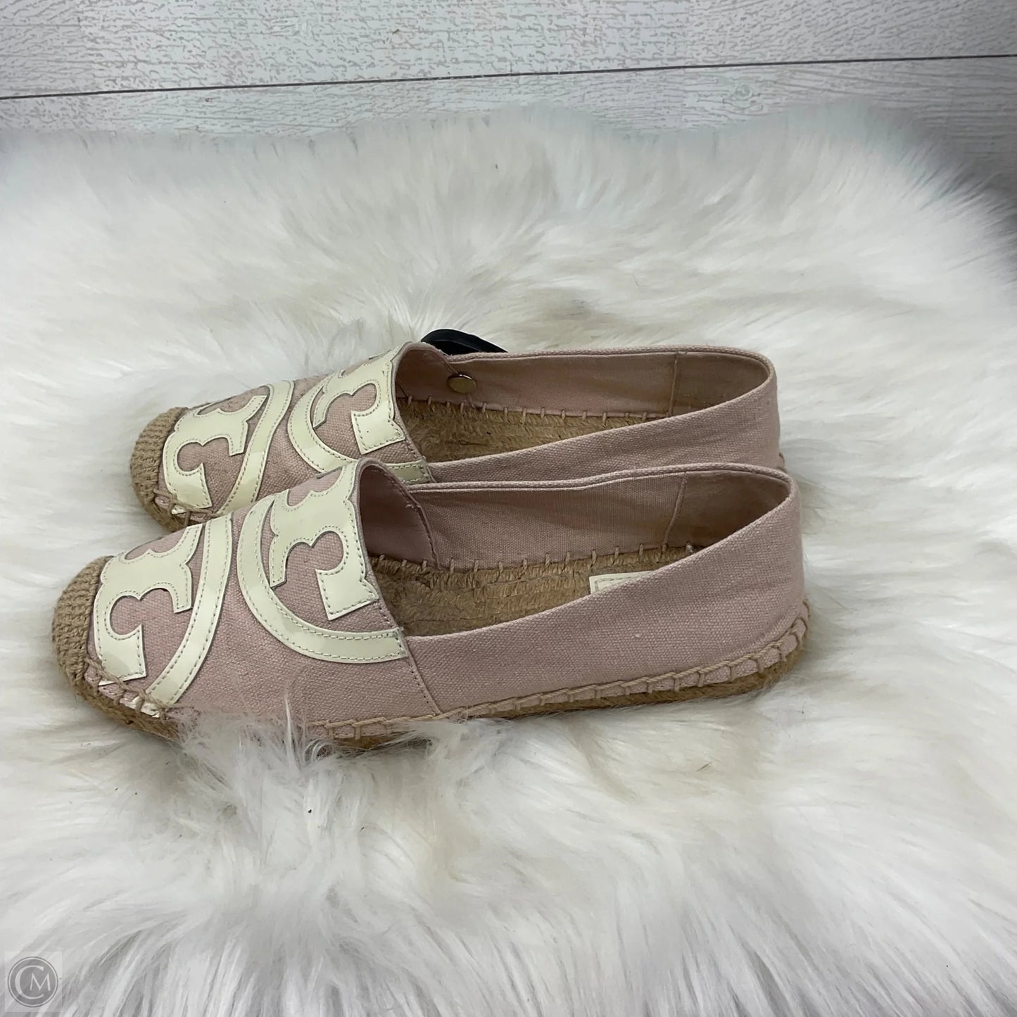 Shoes Designer By Tory Burch In Pink & White, Size: 6