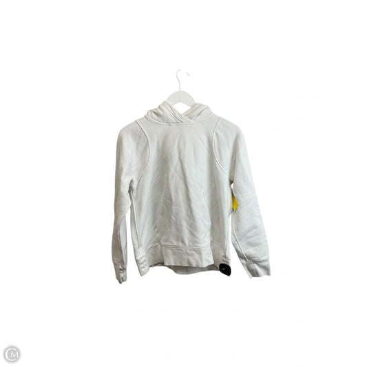 Athletic Sweatshirt Hoodie By Lululemon In White, Size: 6
