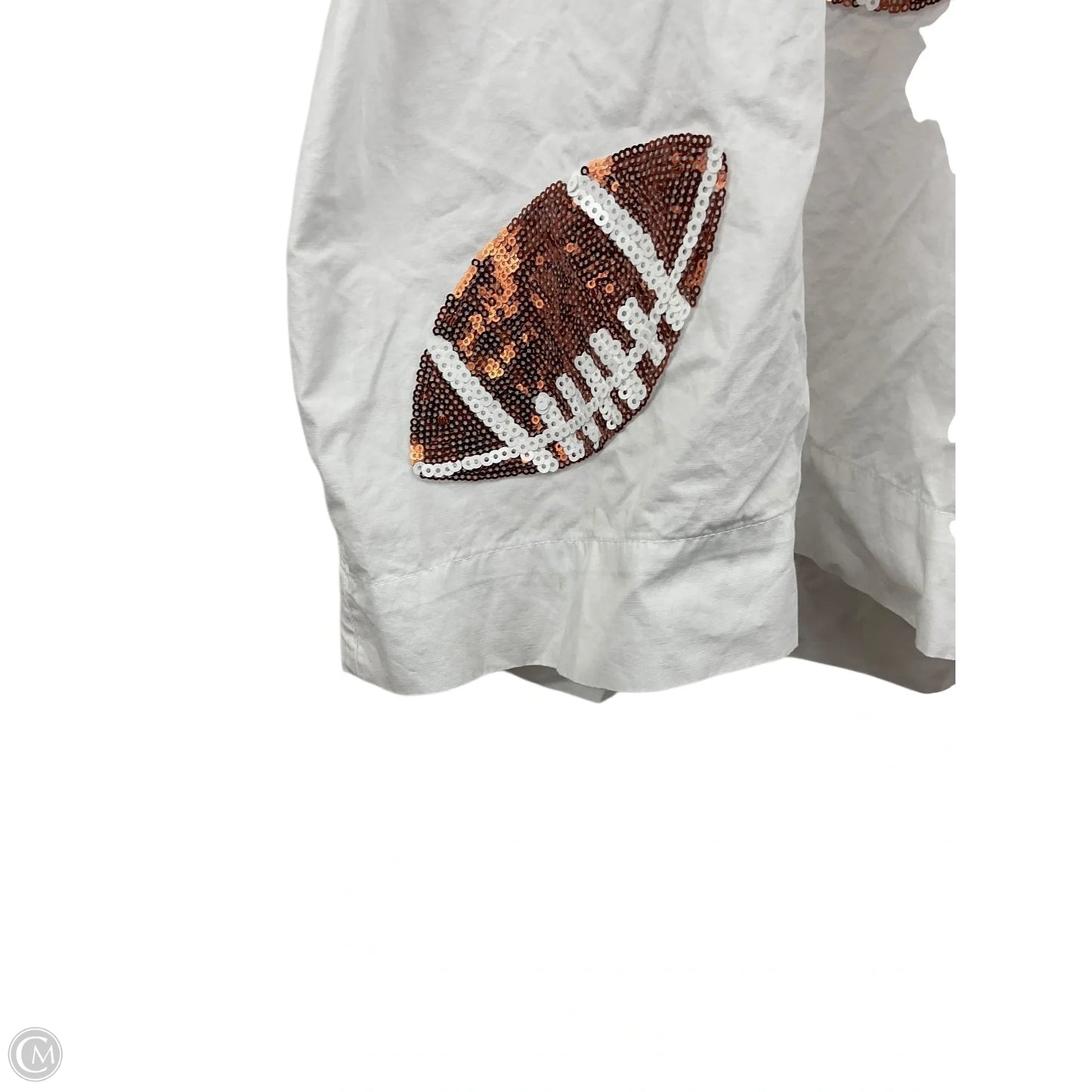 Top Short Sleeve By Oddi In White, Size: M