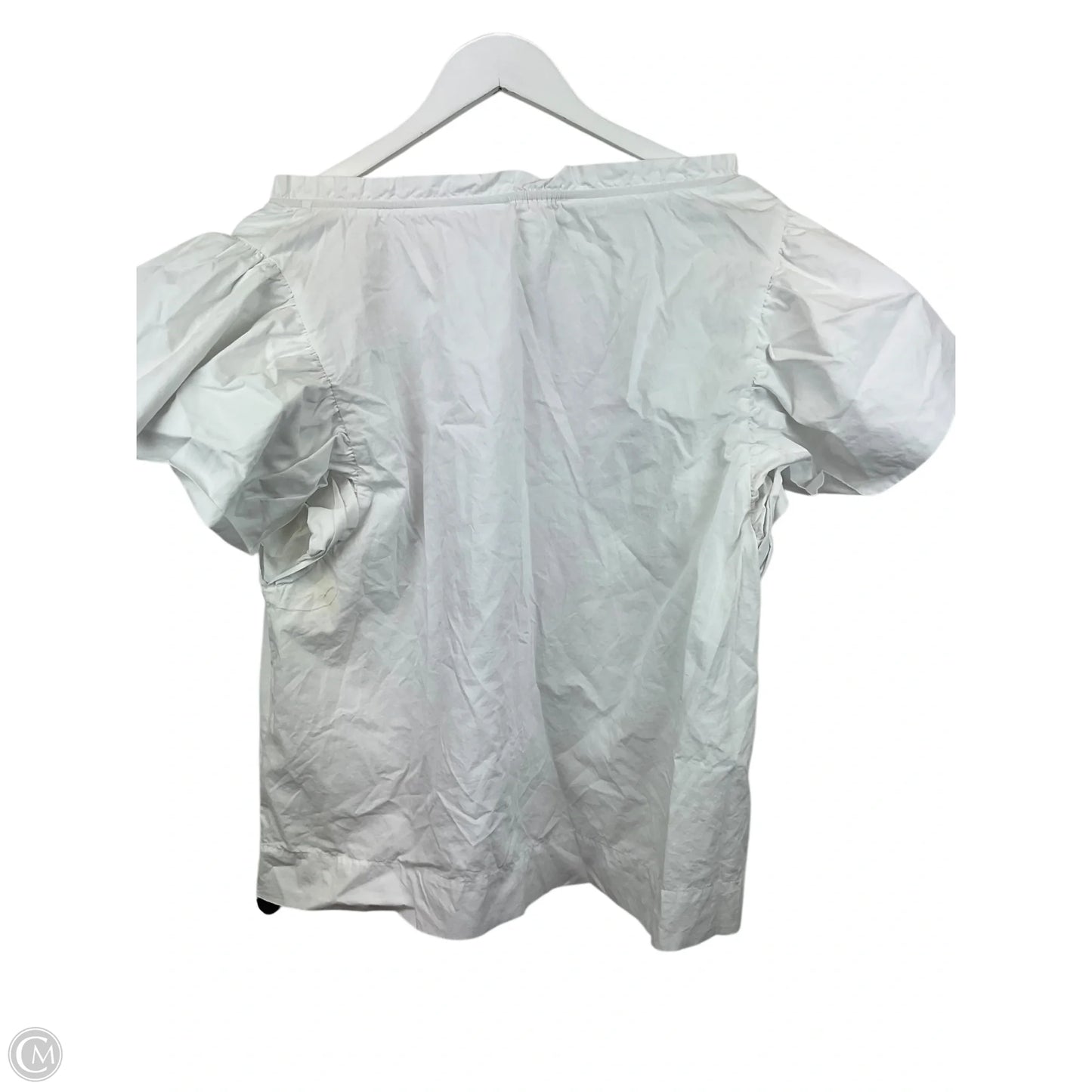 Top Short Sleeve By Oddi In White, Size: M