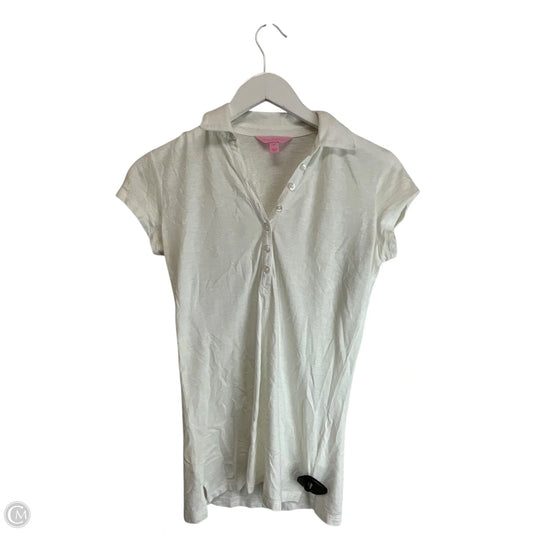 Top Short Sleeve Designer By Lilly Pulitzer In White, Size: Xs