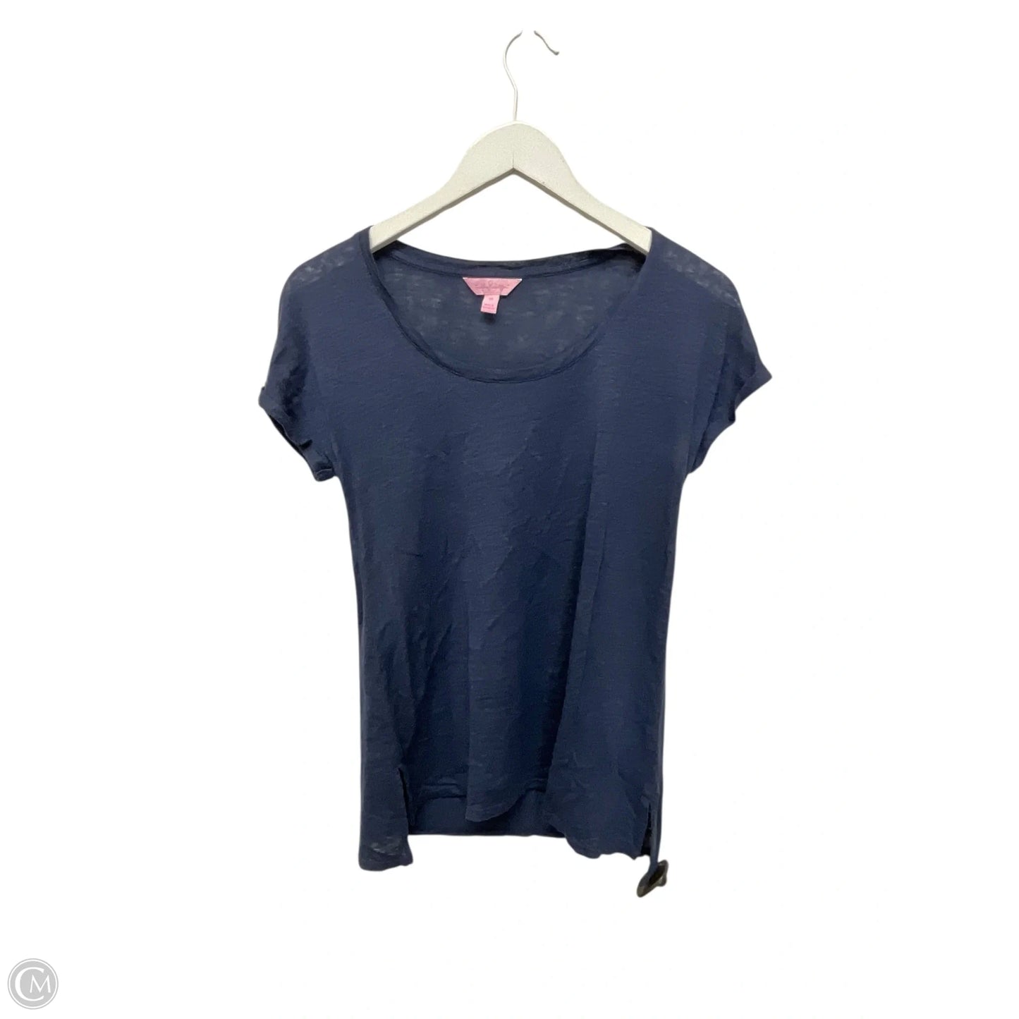 Top Short Sleeve Designer By Lilly Pulitzer In Blue, Size: Xs