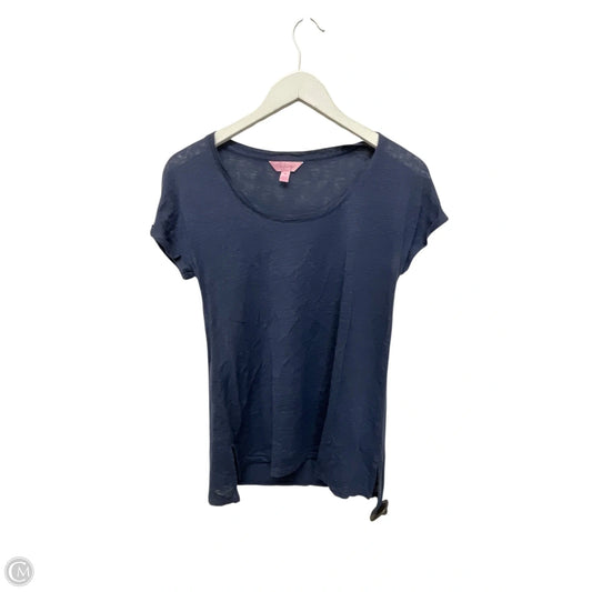 Top Short Sleeve Designer By Lilly Pulitzer In Blue, Size: Xs