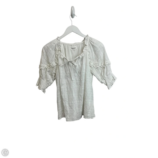 Top Short Sleeve By &merci In White, Size: S