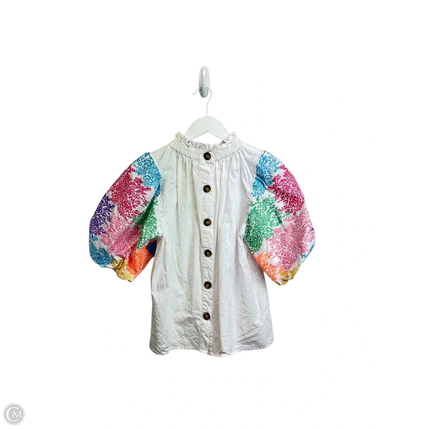 Top Short Sleeve By Thml In White, Size: Xs