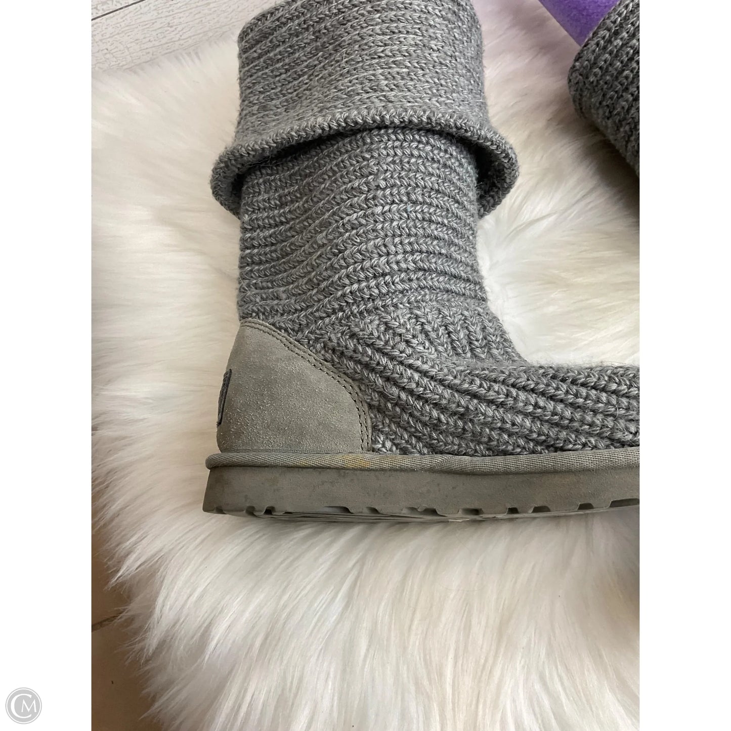 Boots Designer By Ugg In Grey, Size: 7