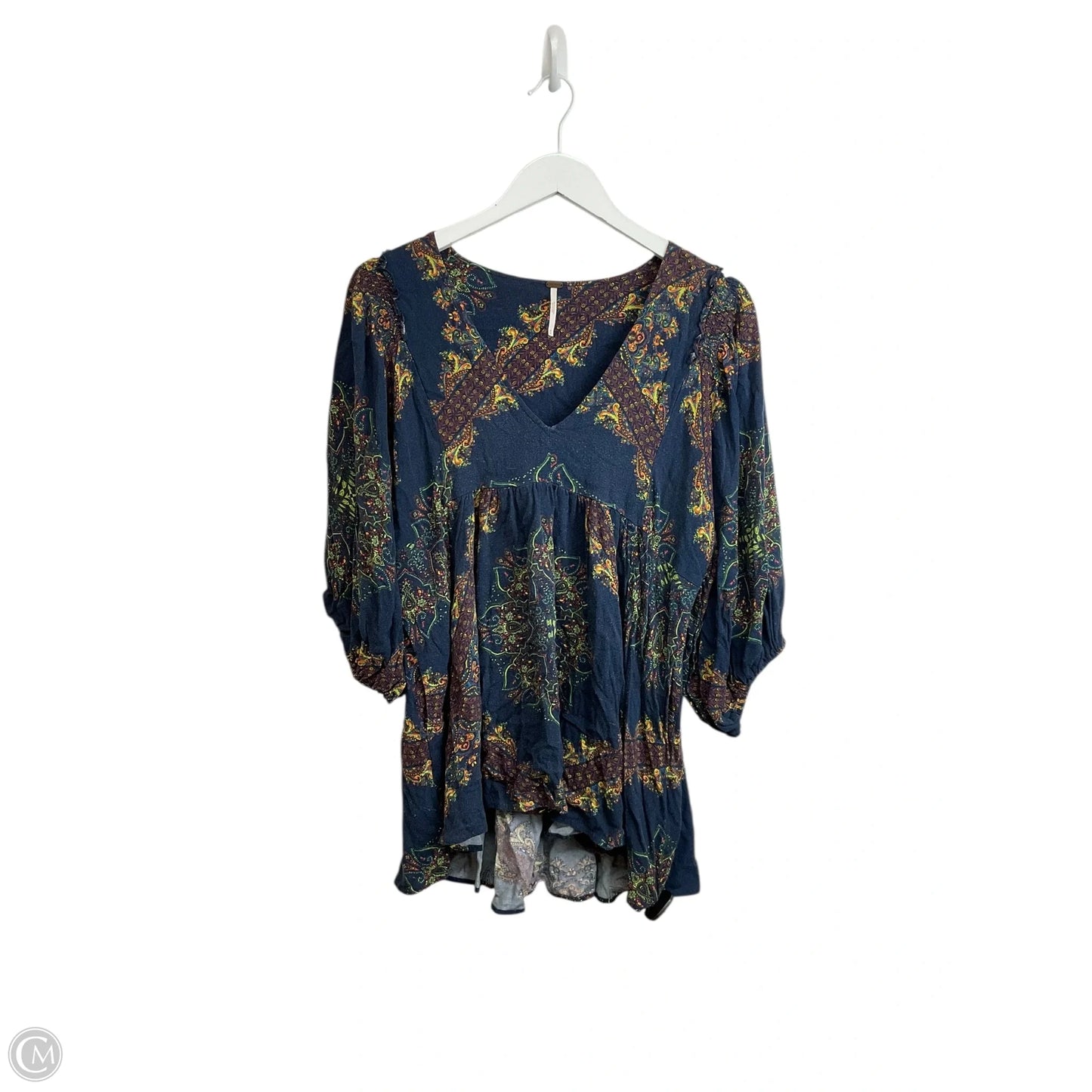 Top Long Sleeve By Free People In Blue, Size: M