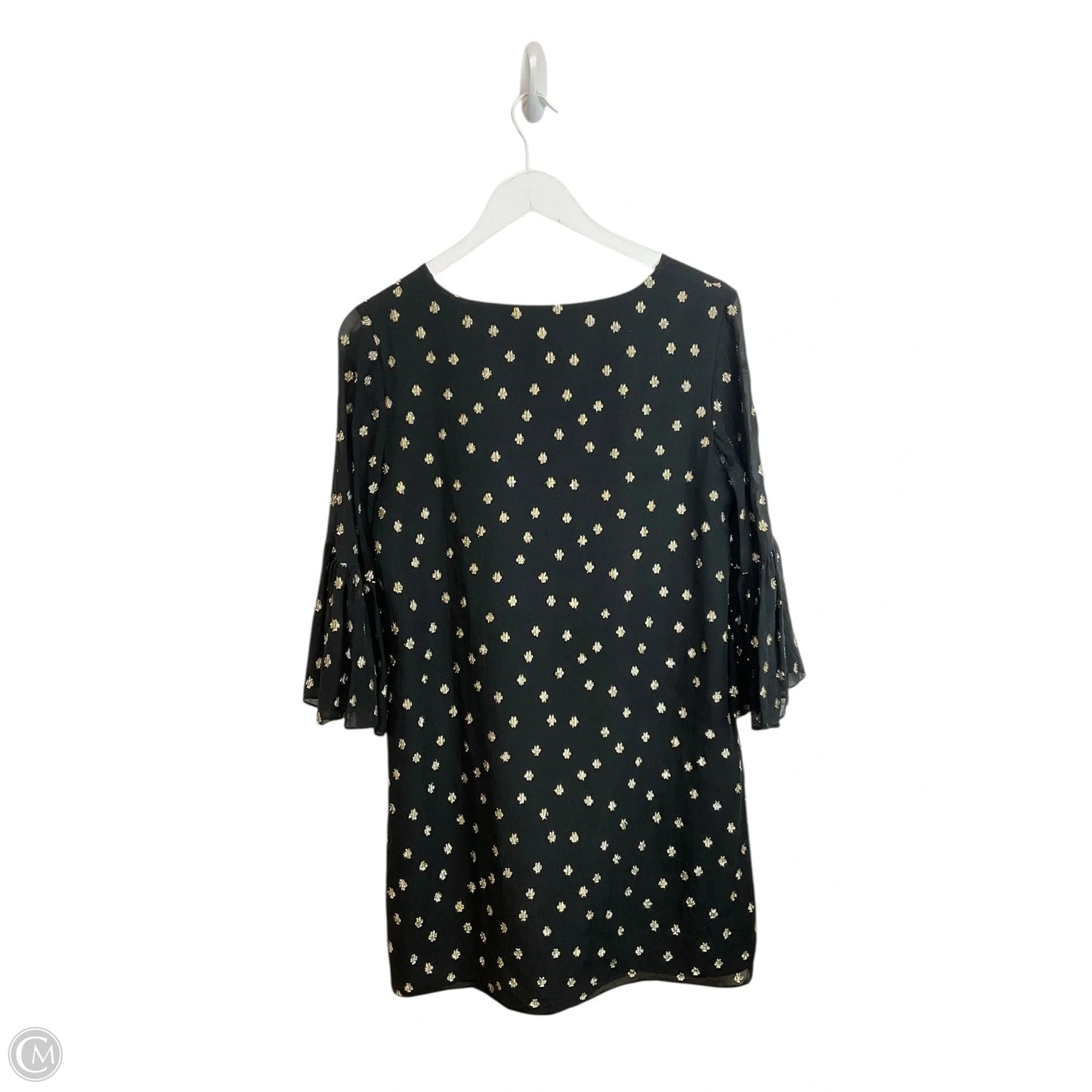 Dress Designer By Lilly Pulitzer In Black & Gold, Size: 4