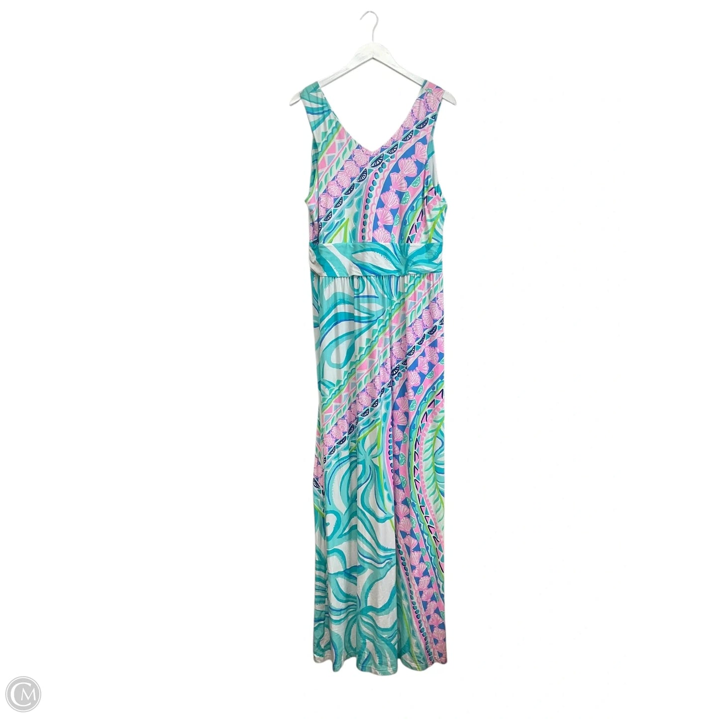 Dress Designer By Lilly Pulitzer In Blue & Pink, Size: Xl