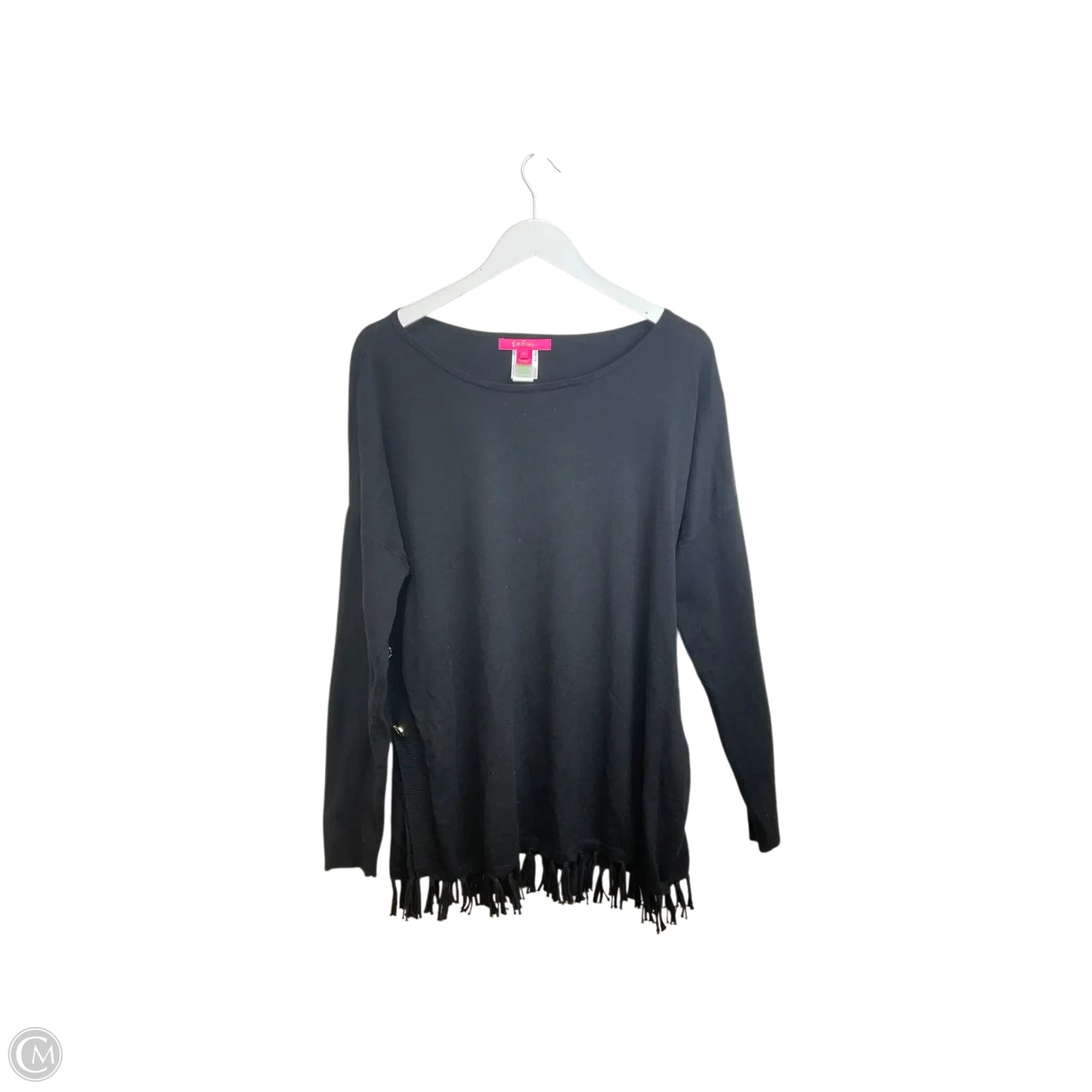Top Long Sleeve Designer By Lilly Pulitzer In Black, Size: Xl