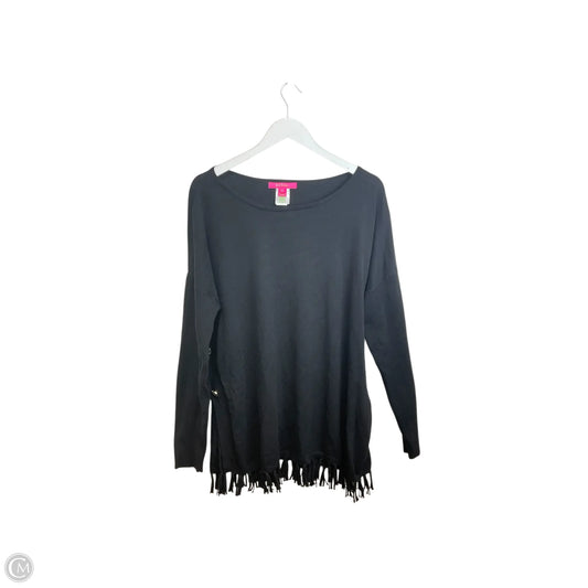 Top Long Sleeve Designer By Lilly Pulitzer In Black, Size: Xl