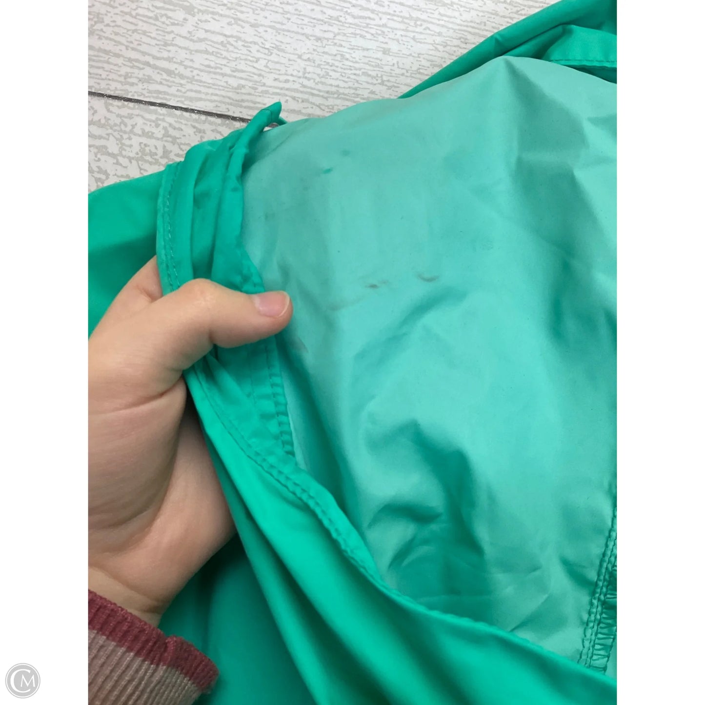 Coat Raincoat By Columbia In Teal, Size: 3x