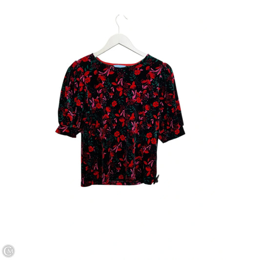 Top Short Sleeve By Draper James In Black & Red, Size: Xs