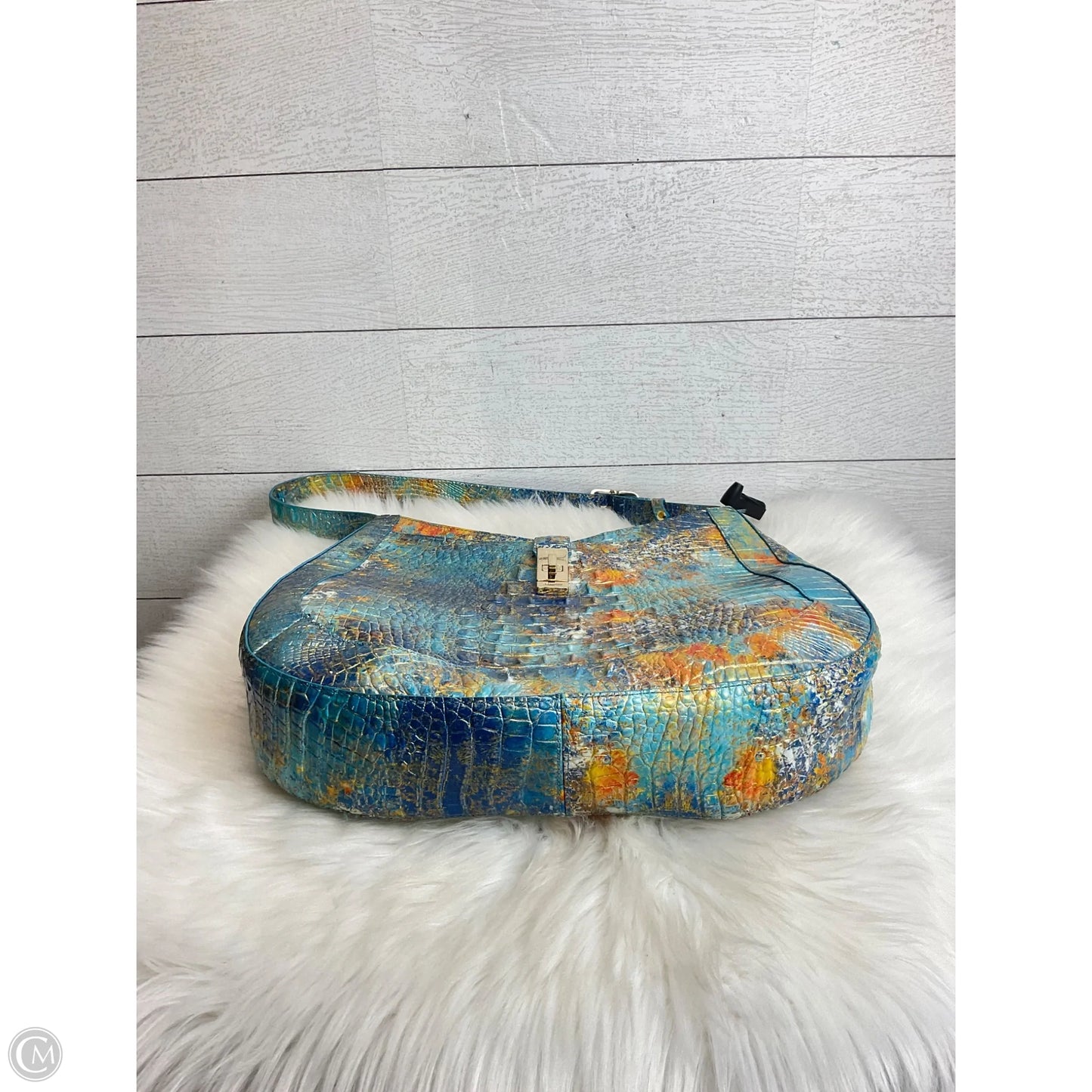 Handbag Designer By Brahmin, Size: Large