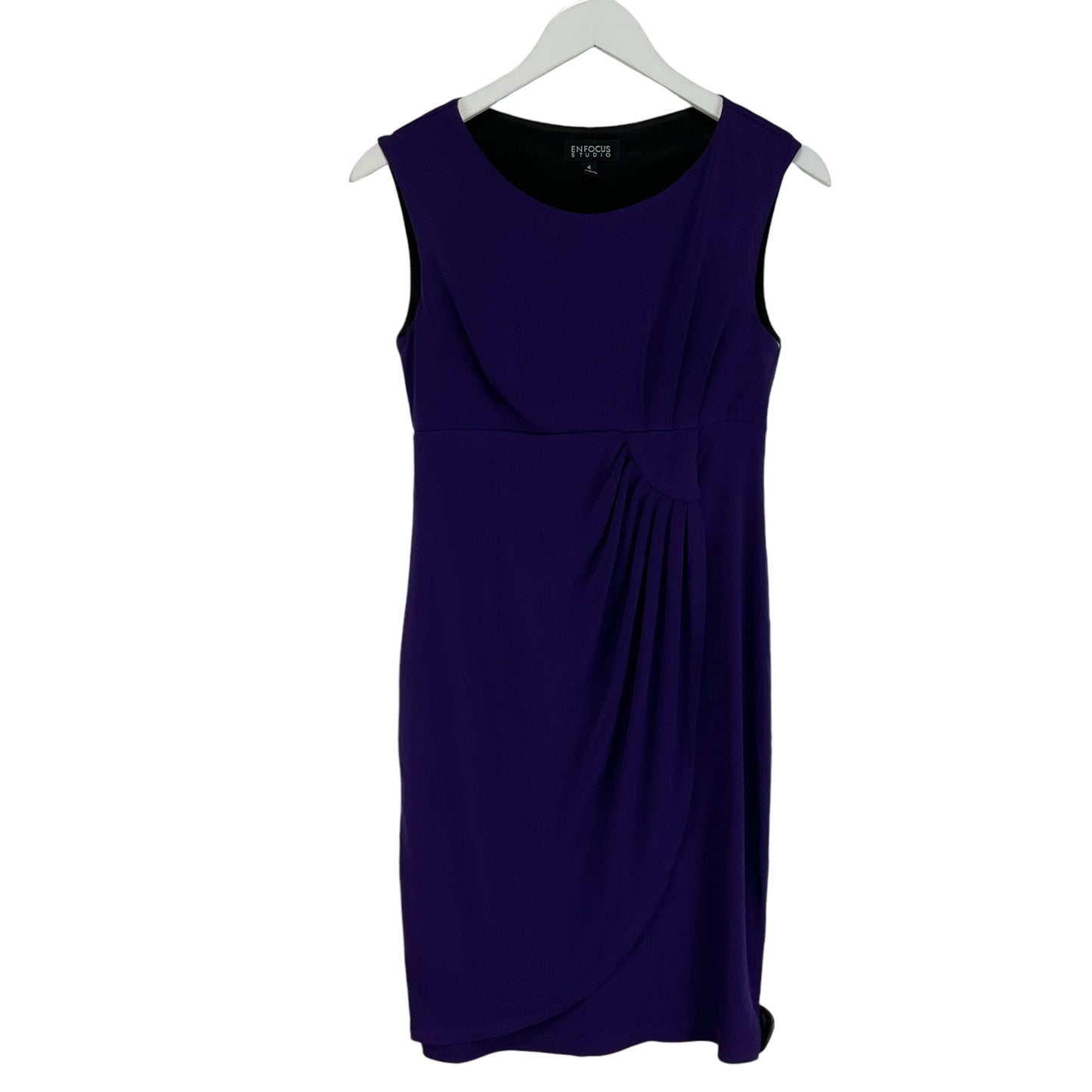 Dress Casual Midi By Enfocus In Purple, Size: 4