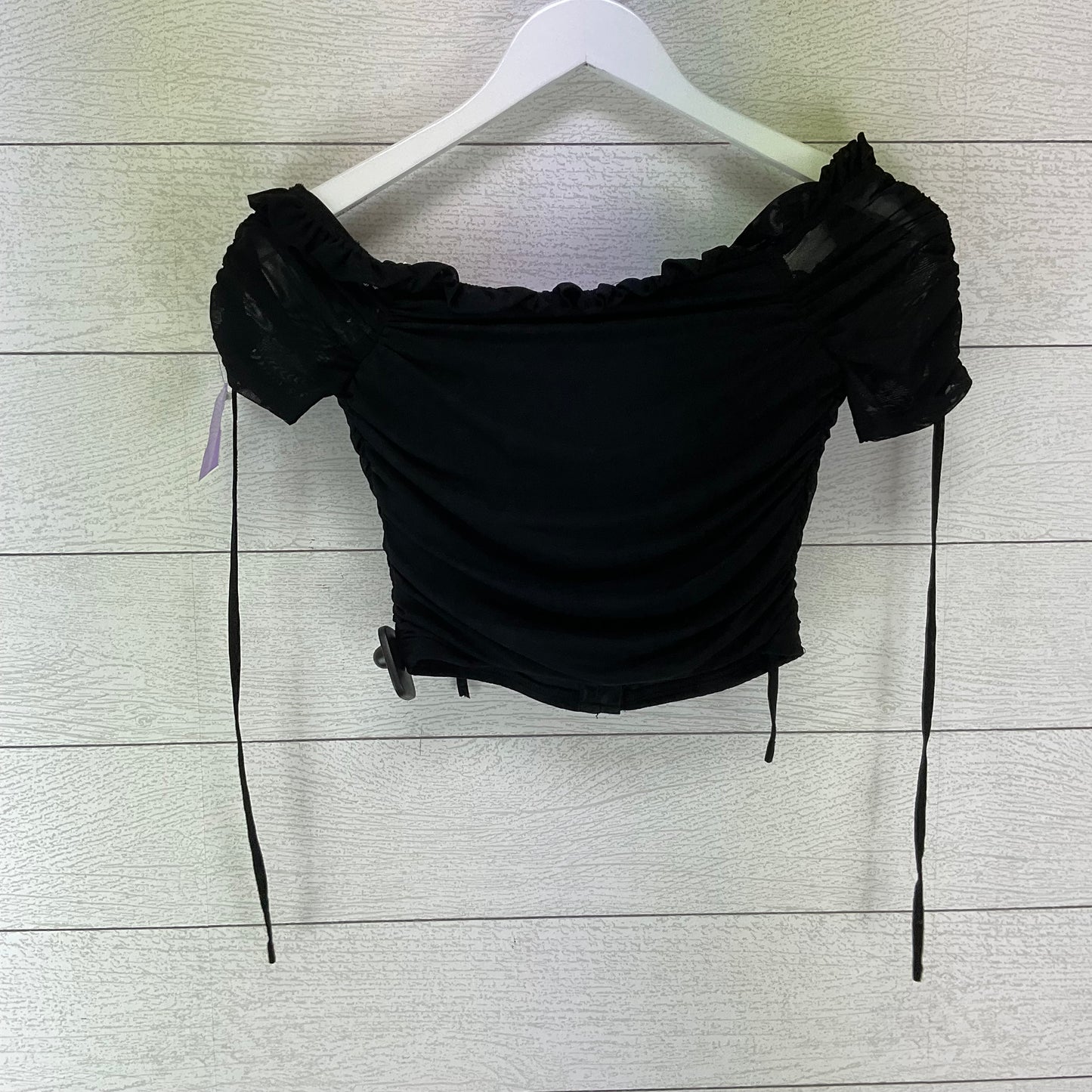 Black Top Short Sleeve Windsor, Size S