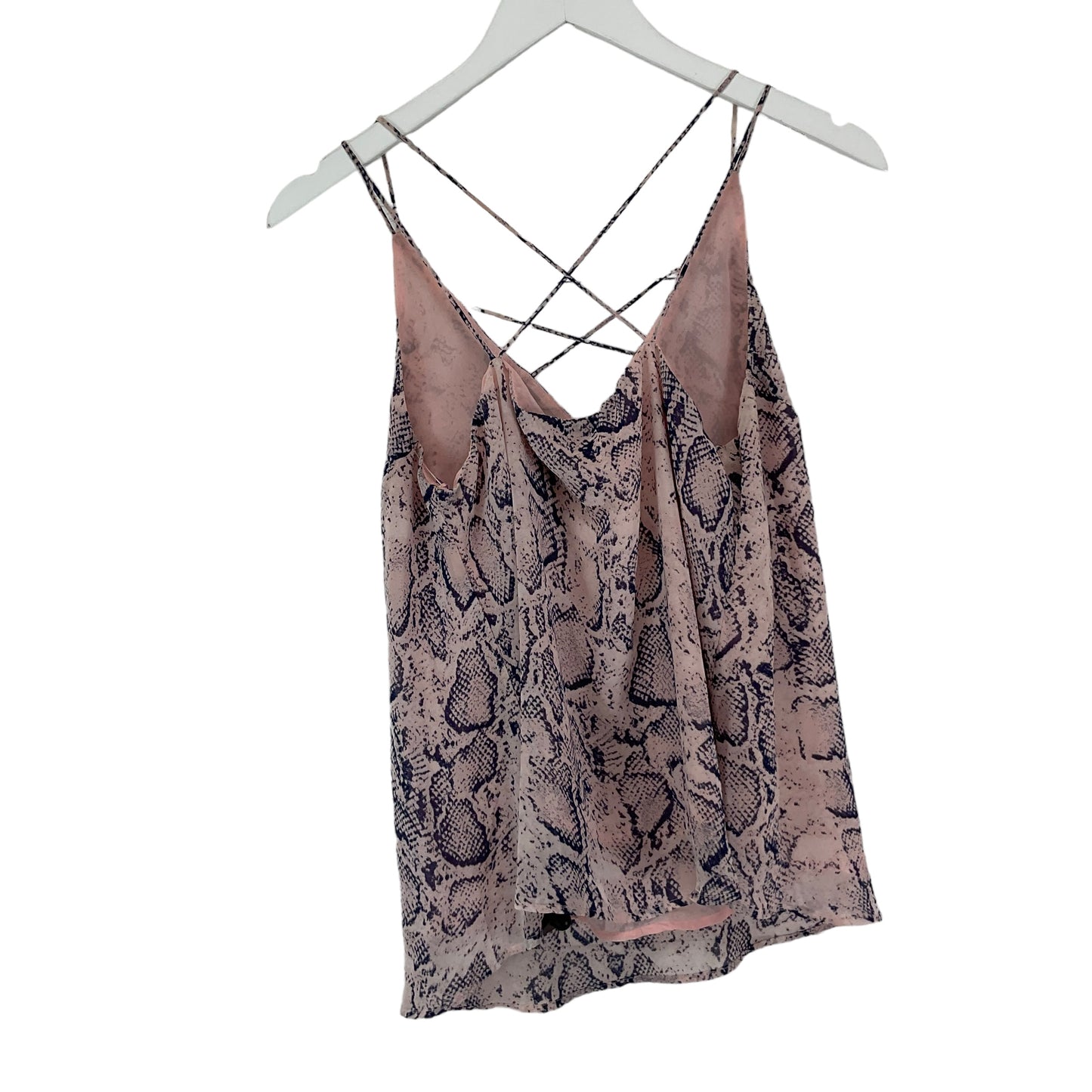 Snakeskin Print Top Sleeveless Davi & Dani, Size S