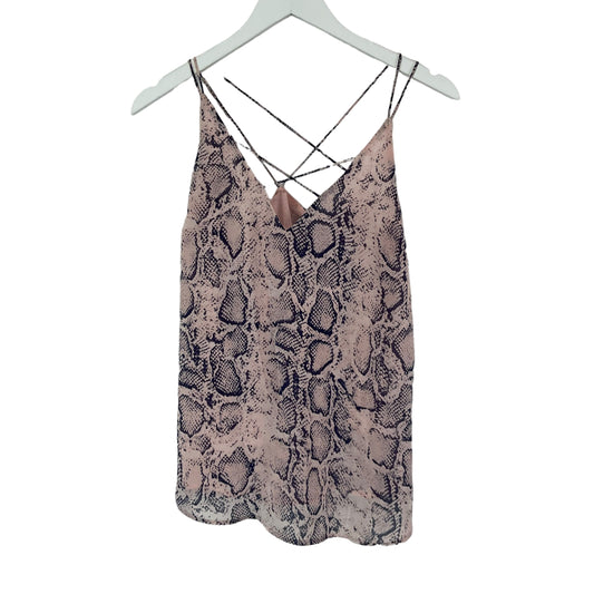 Snakeskin Print Top Sleeveless Davi & Dani, Size S