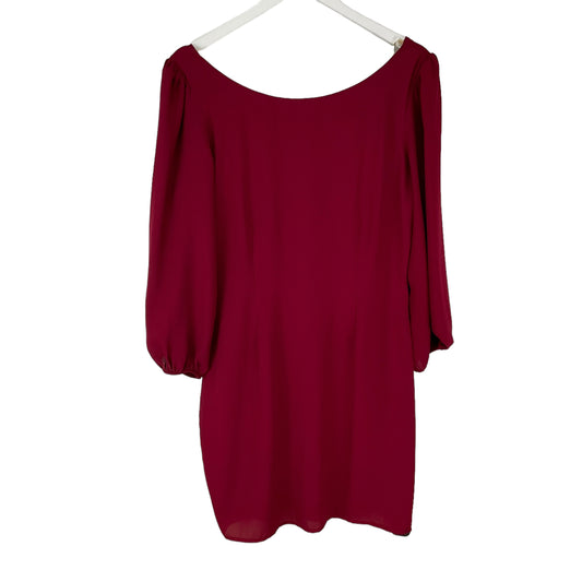 Dress Casual Midi By Clothes Mentor In Red, Size: L