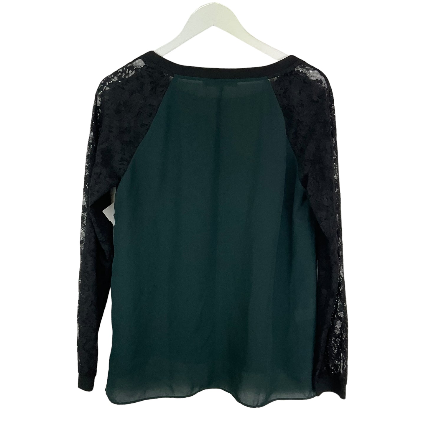 Green Top Long Sleeve Loft, Size S