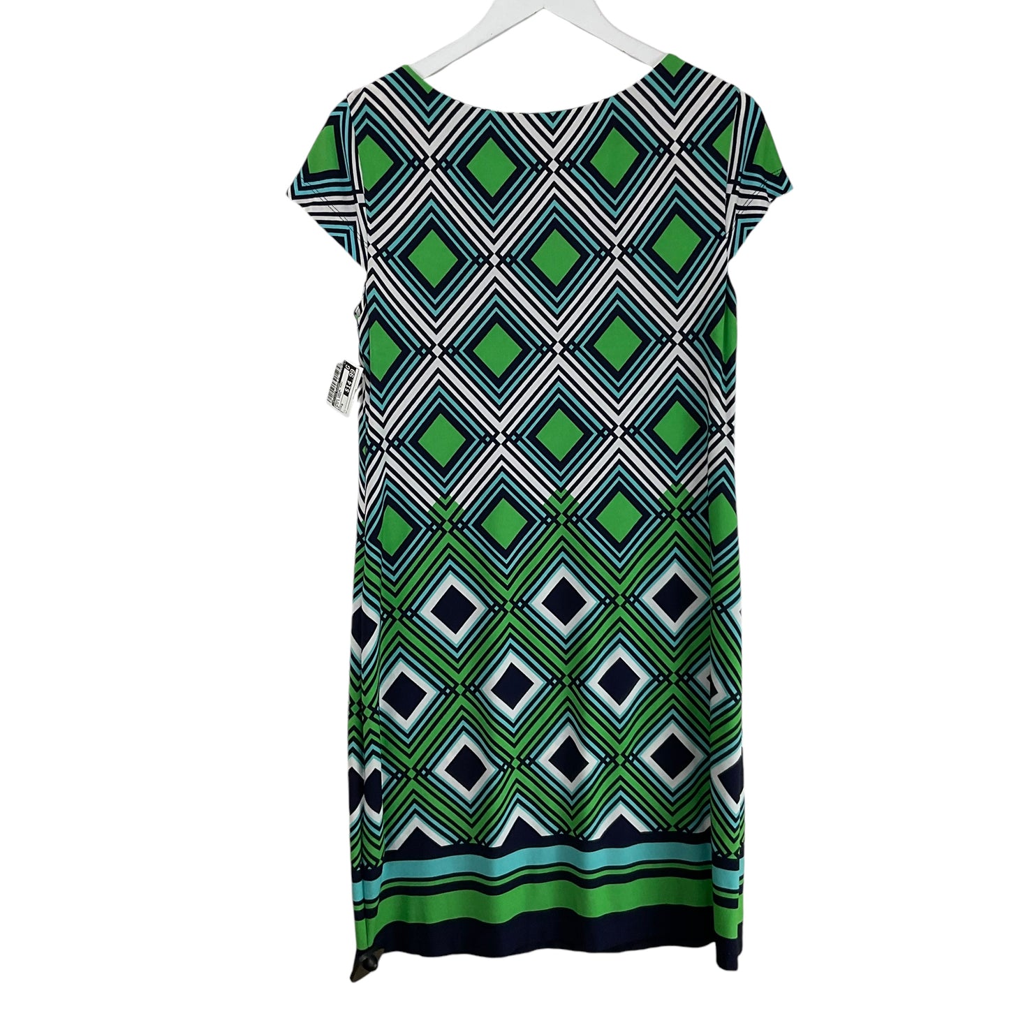 Dress Casual Midi By Jessica Howard In Blue & Green, Size: M