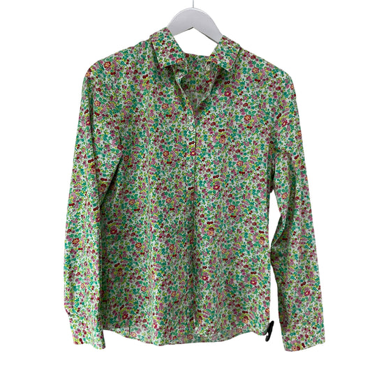 Top Long Sleeve Basic By Clothes Mentor In Floral Print, Size: L