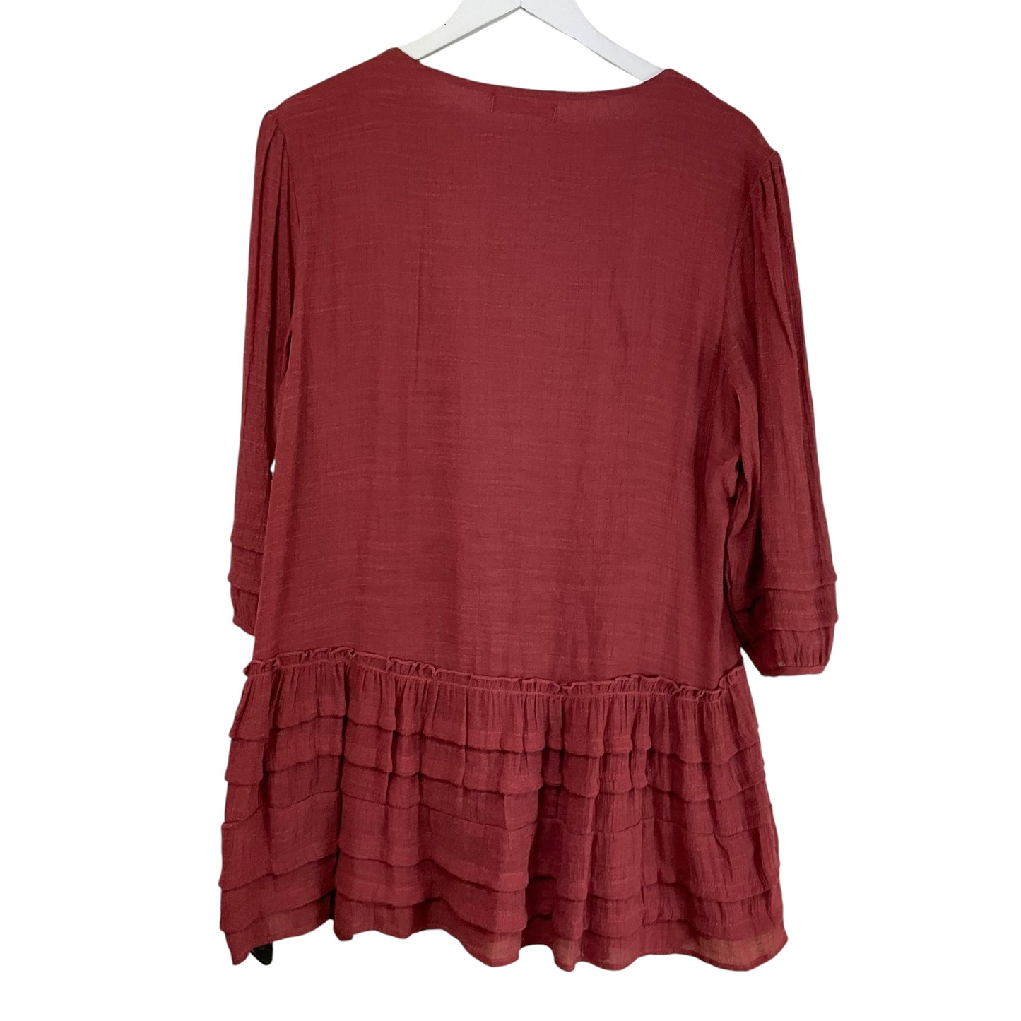 Dress Casual Short By Indigo Soul In Red, Size: M