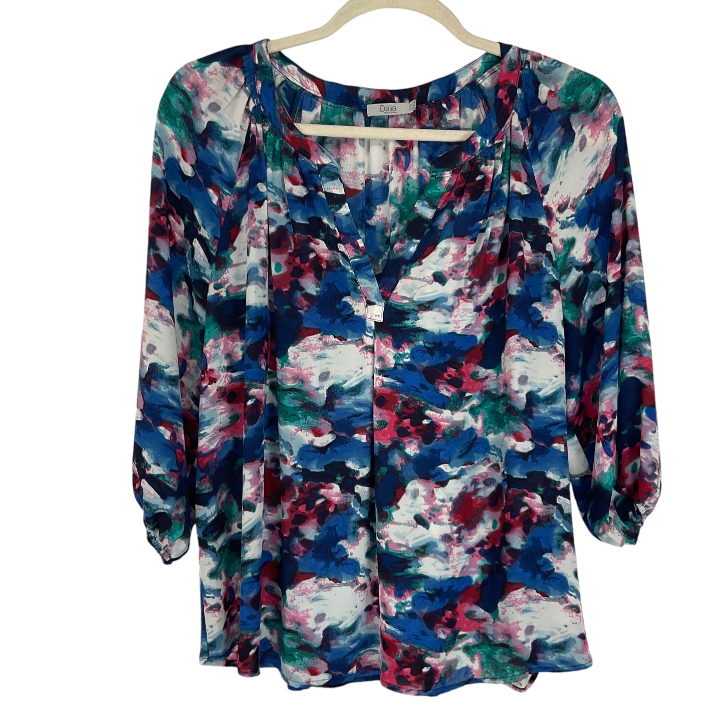 Top Long Sleeve By Clothes Mentor In Blue, Size: 2x