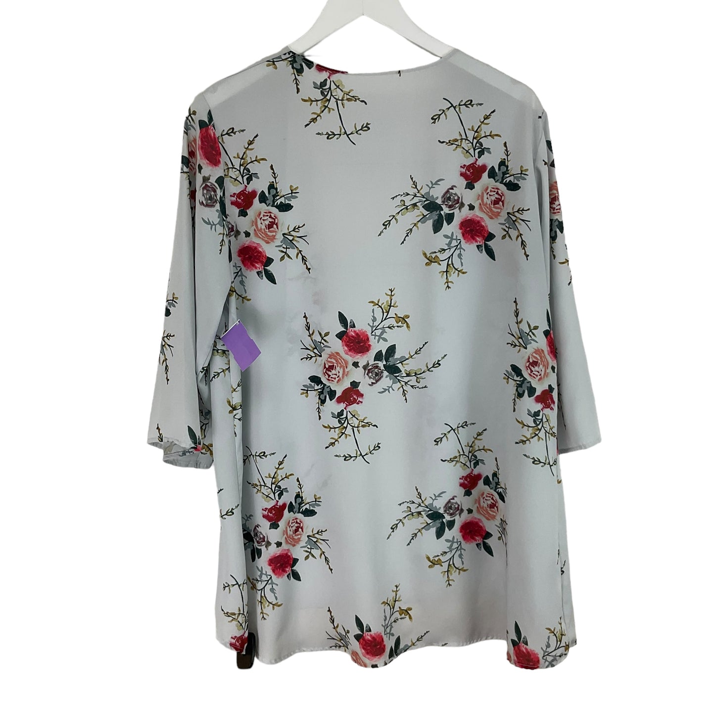 Kimono By Clothes Mentor In Floral Print, Size: Onesize