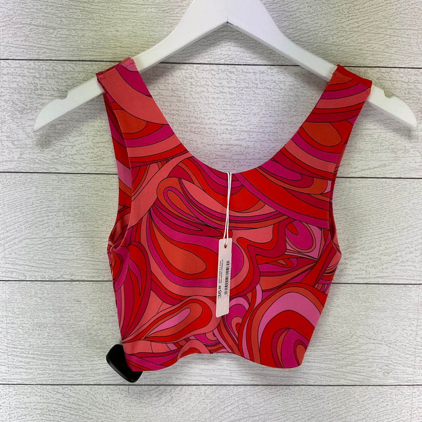 Pink & Red Top Sleeveless Olivaceous, Size S