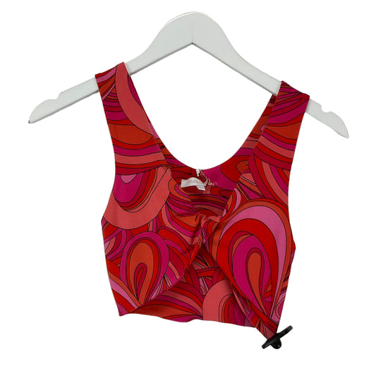 Pink & Red Top Sleeveless Olivaceous, Size S