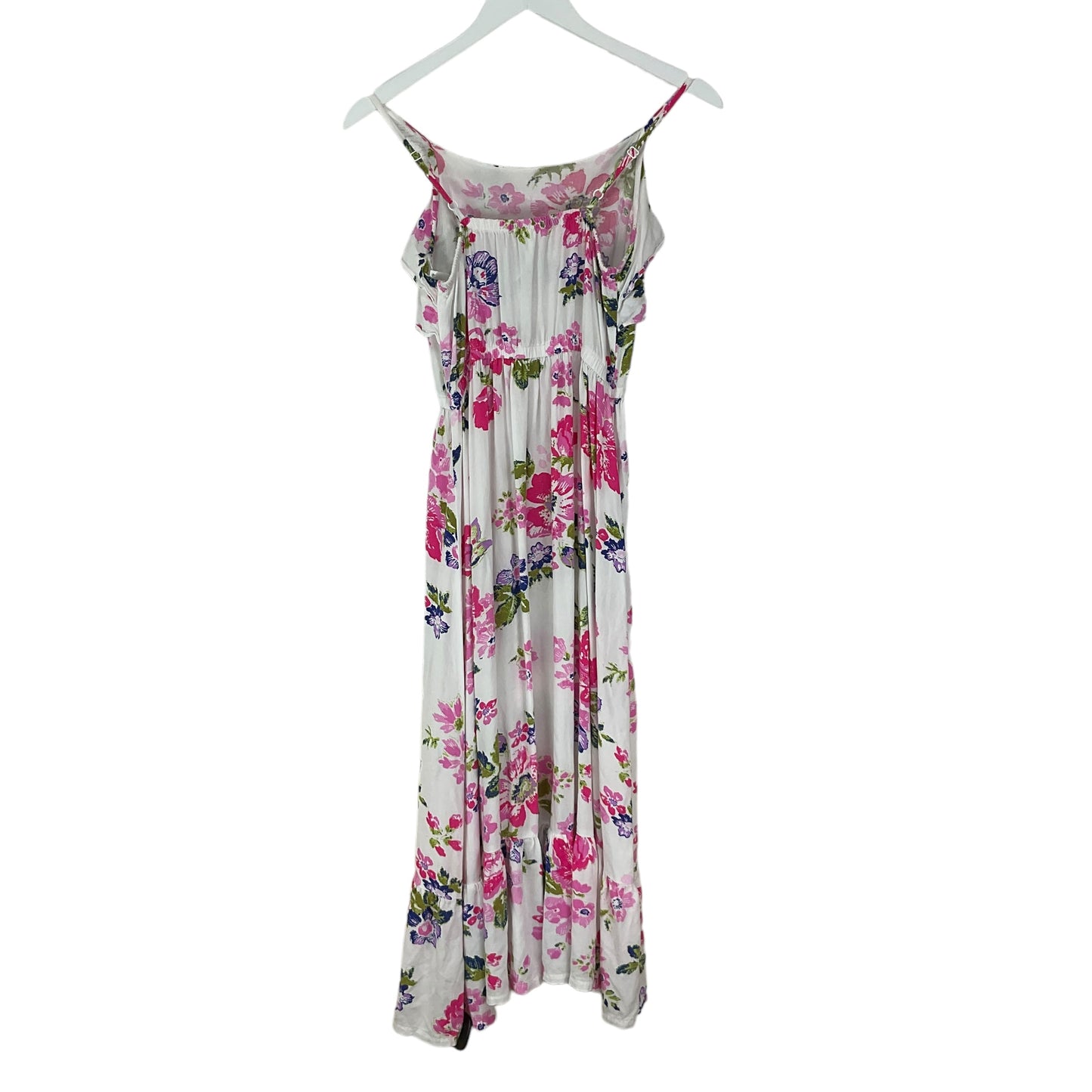 Dress Casual Midi By Cherokee In Floral Print, Size: L