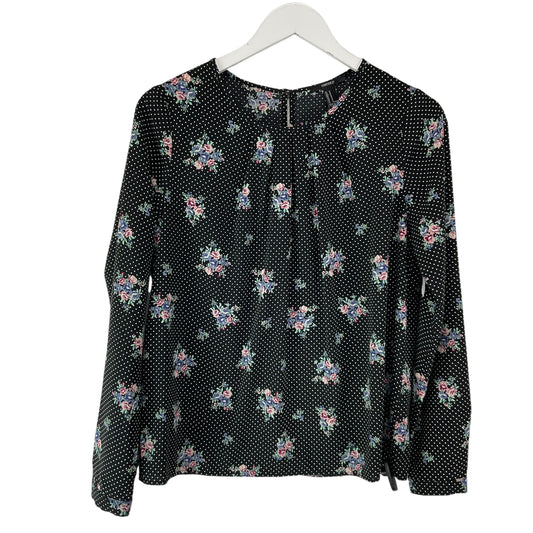 Top Long Sleeve By Forever 21 In Black, Size: M