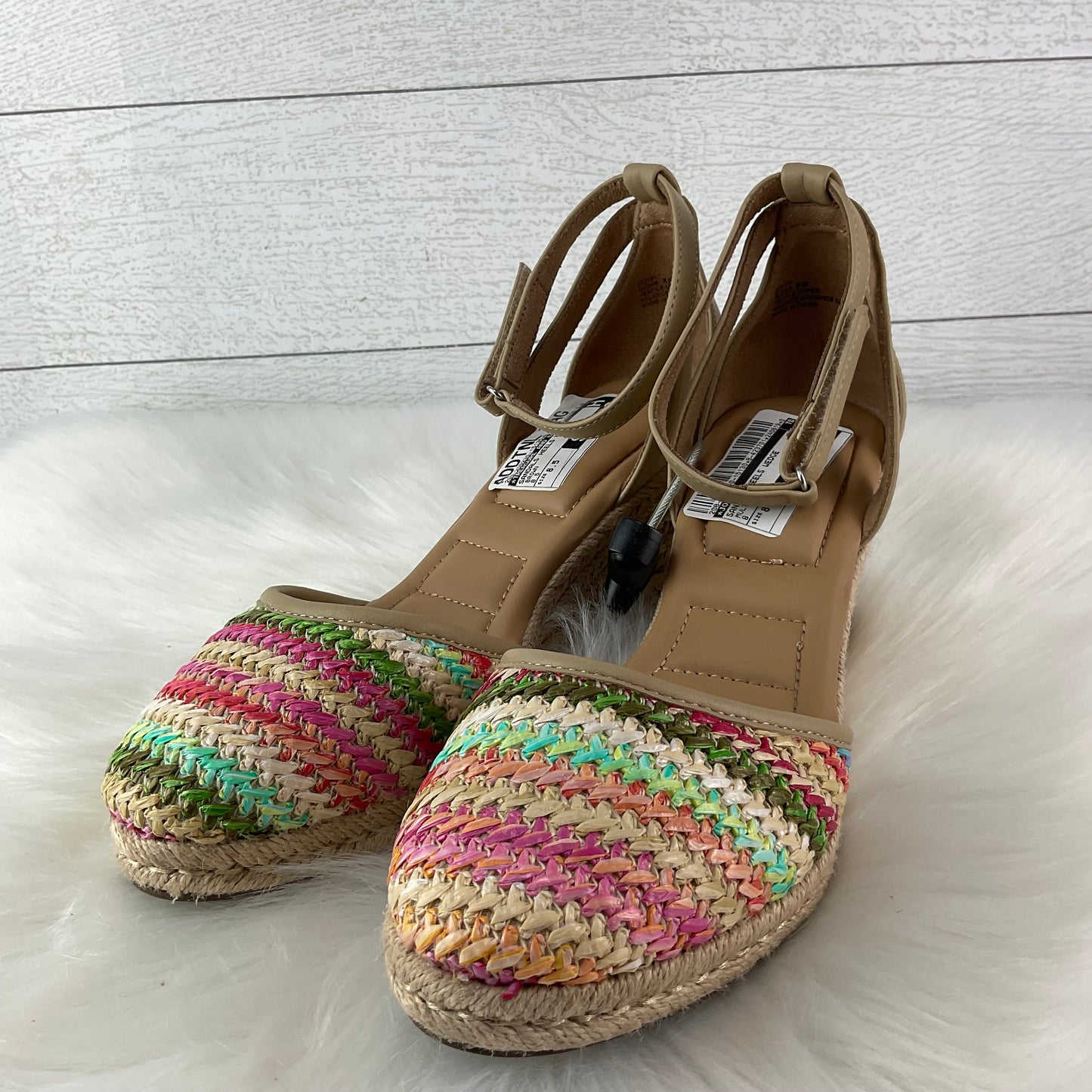 Sandals Heels Wedge By Joie In Multi-colored, Size: 8