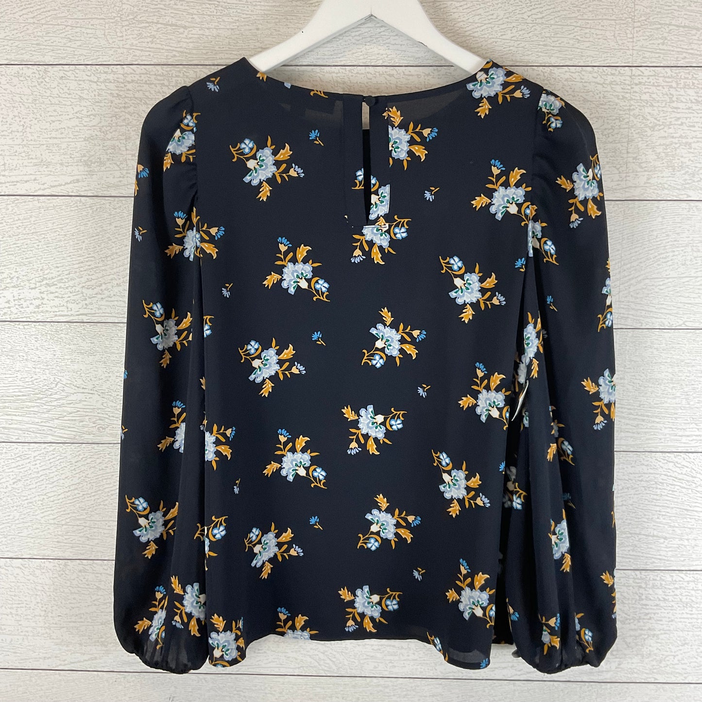 Top Long Sleeve By Loft In Navy, Size: Xs