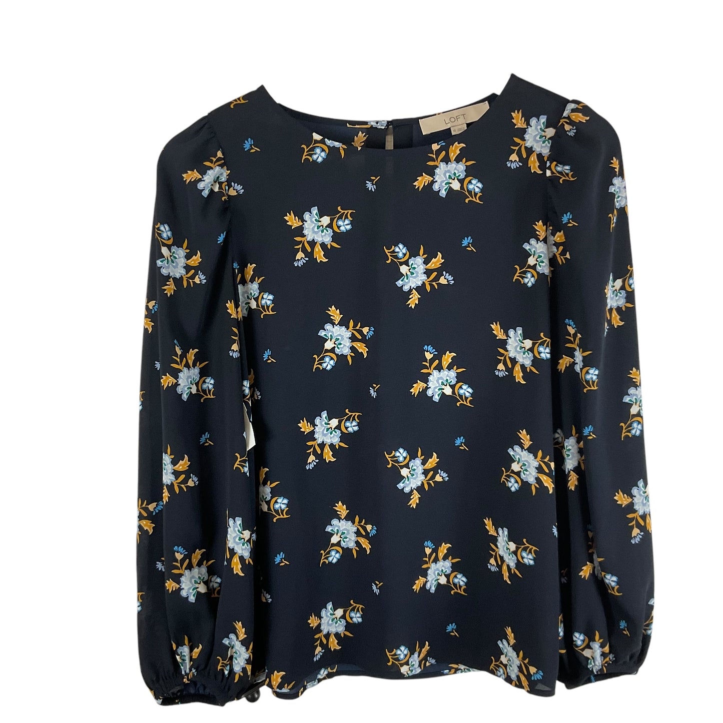 Top Long Sleeve By Loft In Navy, Size: Xs