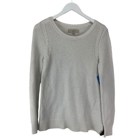 Sweater By Loft In White, Size: M