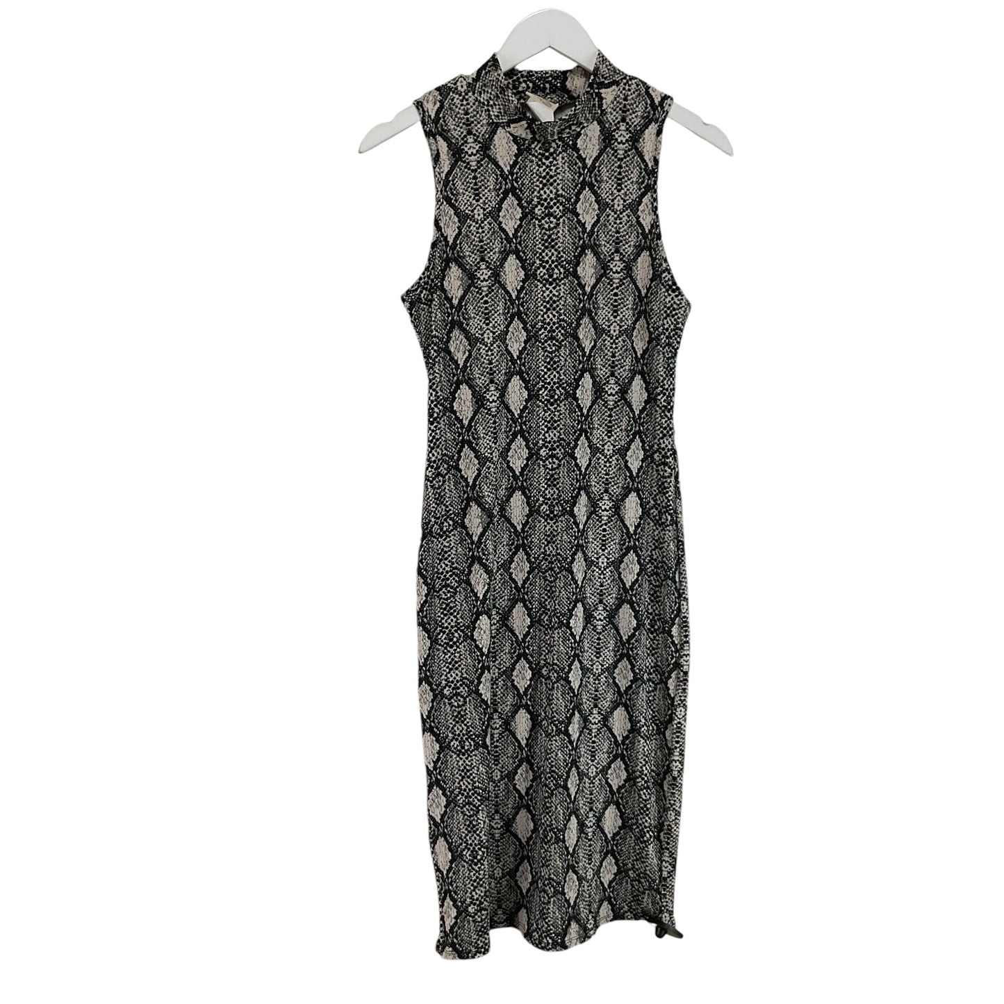 Dress Casual Midi By Caution To The Wind In Snakeskin Print, Size: M