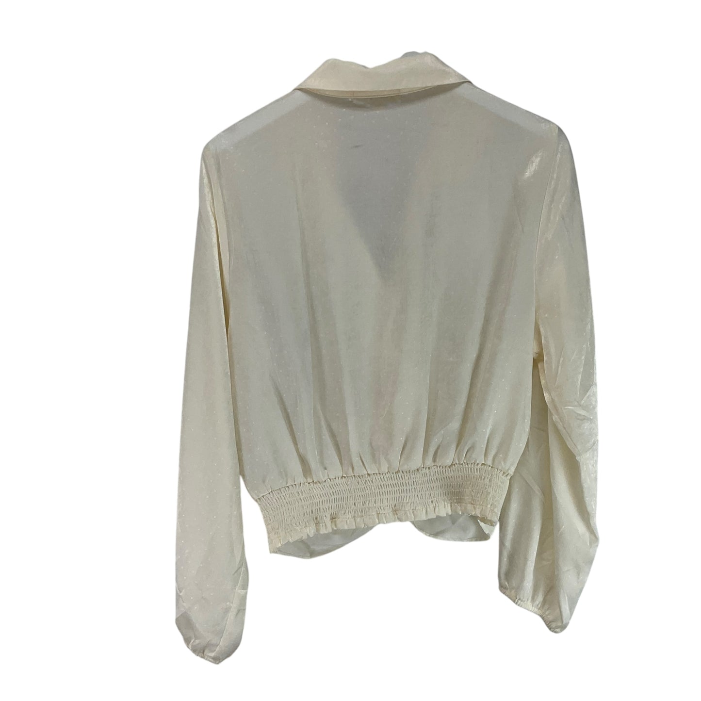 Top Long Sleeve Basic By Pleione In Cream, Size: Xl