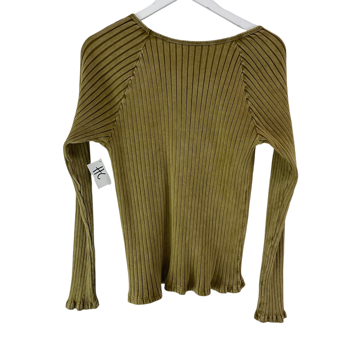 Top Long Sleeve Basic By Knox Rose In Green, Size: L