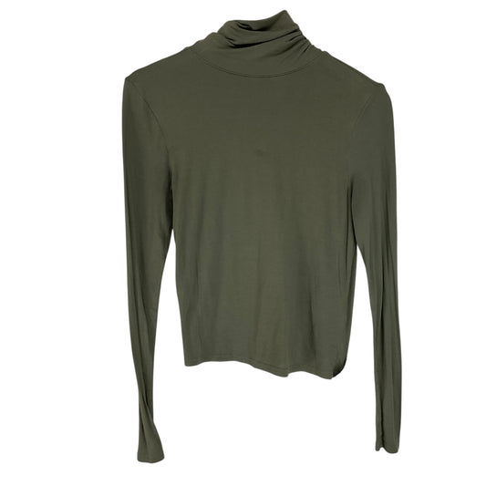 Top Long Sleeve Basic By Divided In Green, Size: M