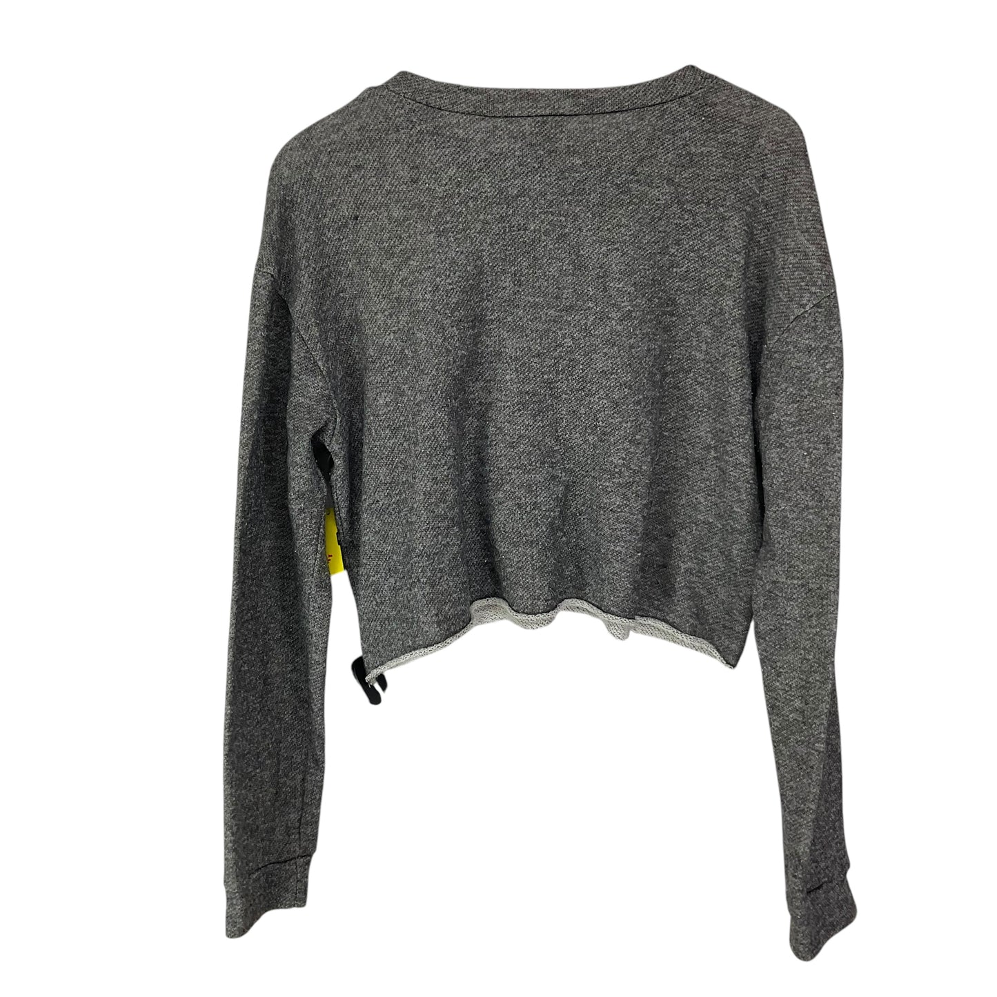 Top Long Sleeve Basic By Lulu In Grey, Size: M