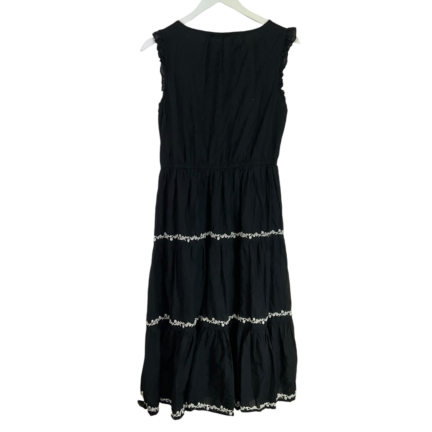 Dress Casual Midi By Lucky Brand In Black, Size: M