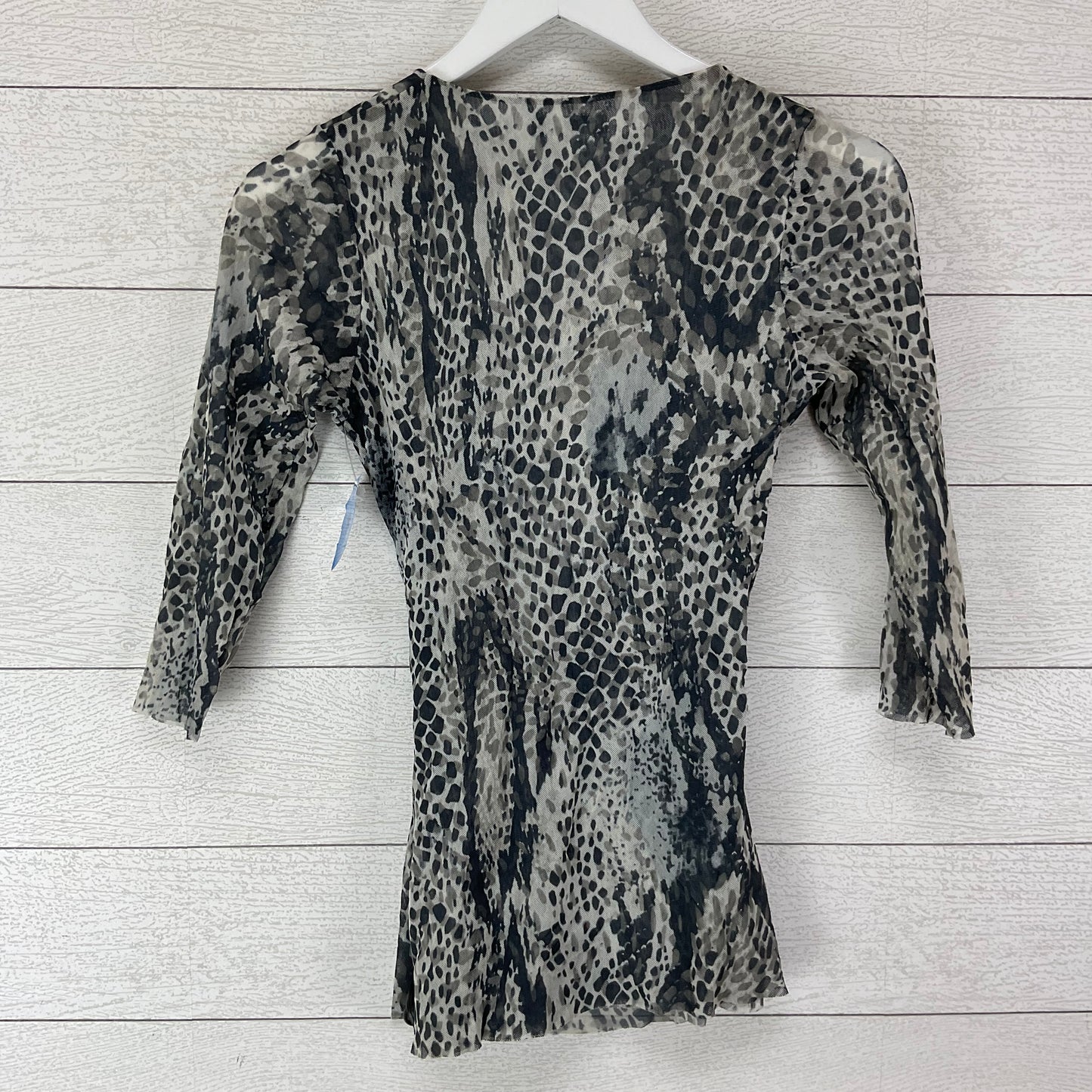 Top Long Sleeve By New York And Co In Animal Print, Size: M