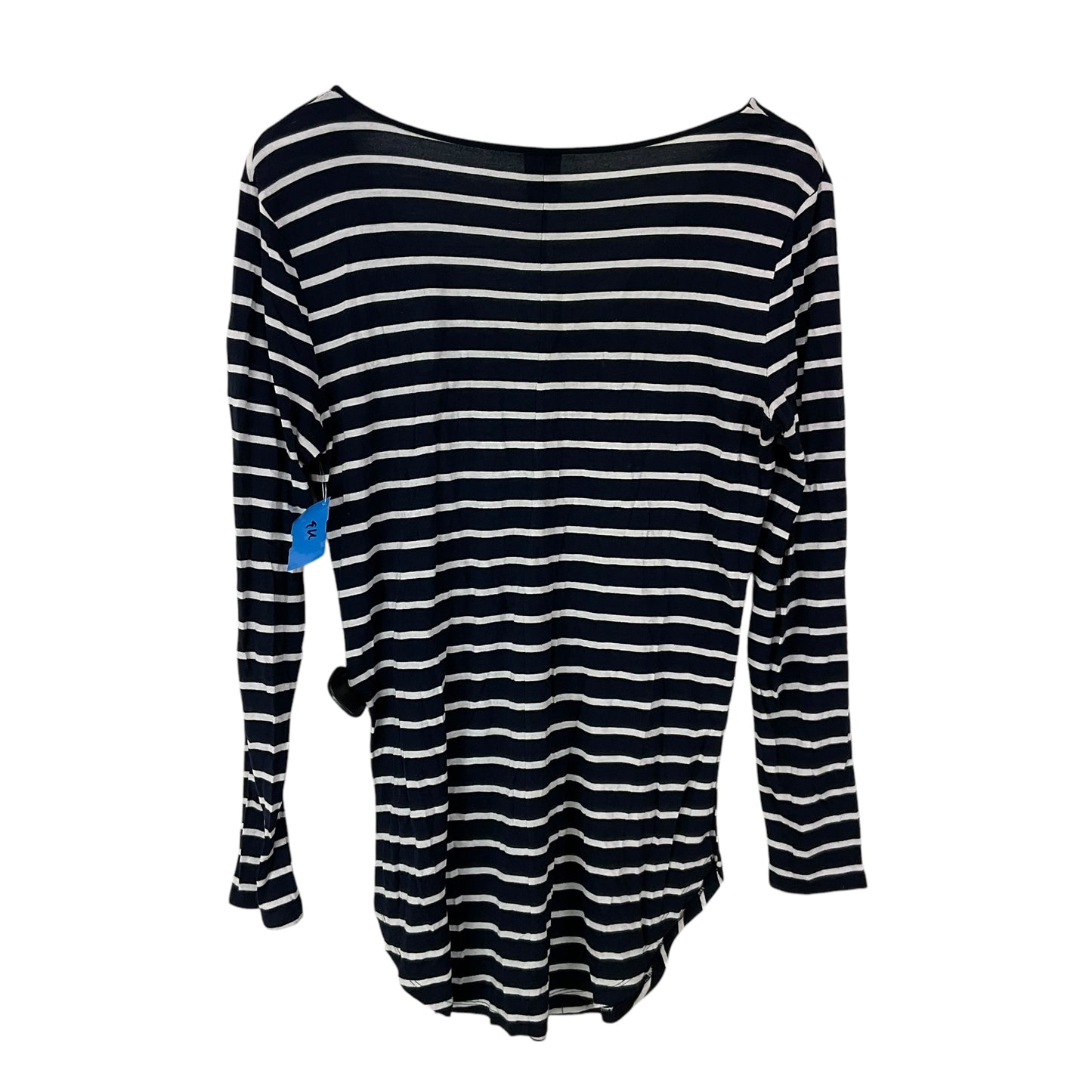 Top Long Sleeve Basic By Gap In Striped Pattern, Size: M